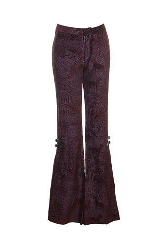 custo pantalons femme de couleur violet