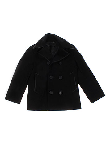 ikks manteaux garçon de couleur noir