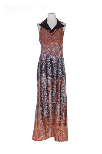 anne turtaut robes femme de couleur marron