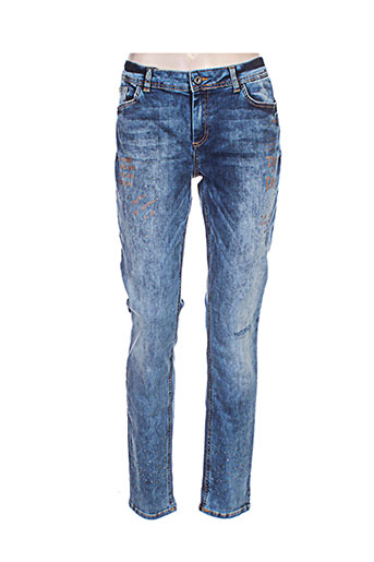street one jeans femme de couleur bleu