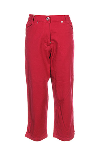 thalassa pantacourts femme de couleur rouge