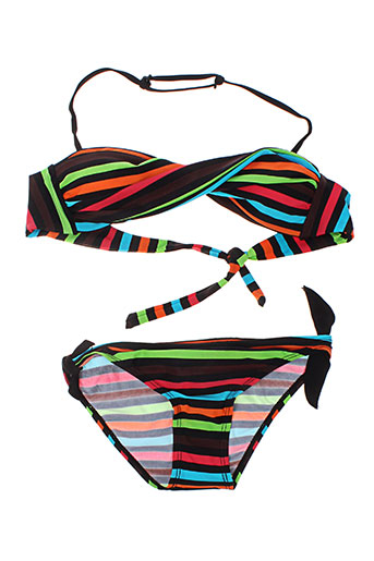 lagon bleu maillots de bain fille de couleur noir