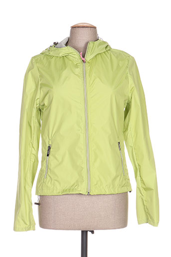 pois manteaux femme de couleur vert