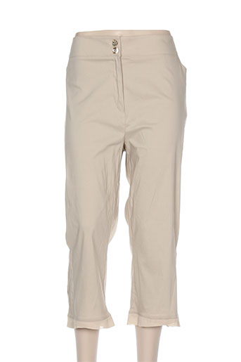 quattro pantacourts femme de couleur beige