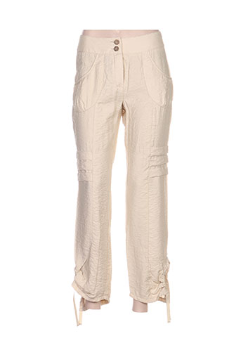 quattro pantacourts femme de couleur beige