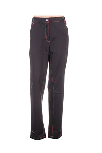 brandtex pantalons femme de couleur noir