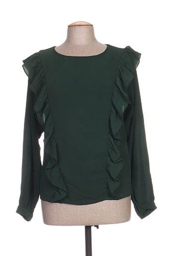 ichi chemises femme de couleur vert