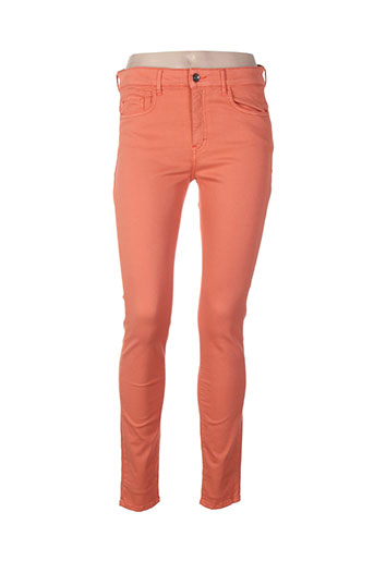 couturist pantalons femme de couleur orange