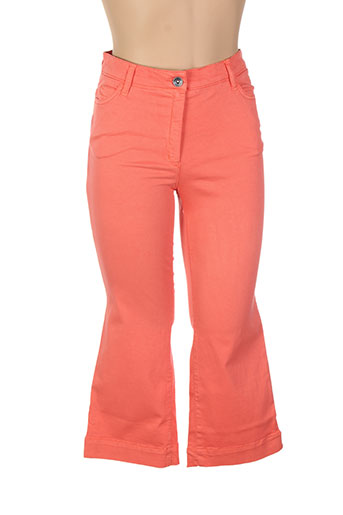 couturist pantacourts femme de couleur orange