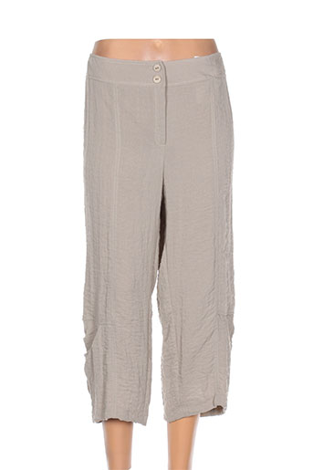 jean delfin pantacourts femme de couleur beige