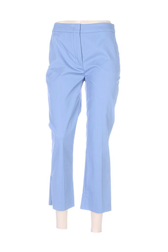 sportmax pantalons femme de couleur bleu