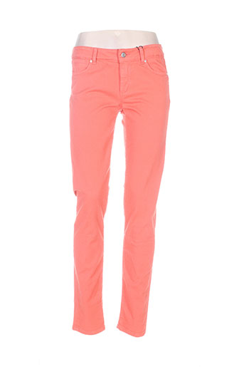sportmax pantalons femme de couleur orange