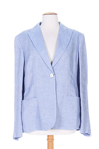 maxmara vestes femme de couleur bleu