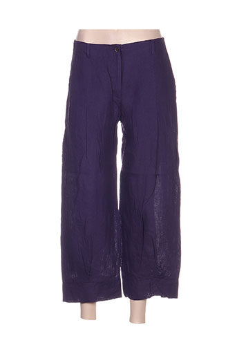 nid d'abeille pantacourts femme de couleur violet