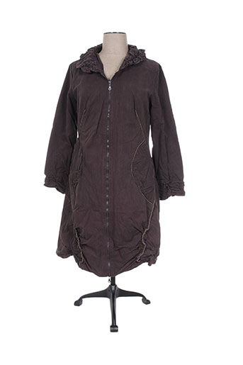 l33 manteaux femme de couleur marron