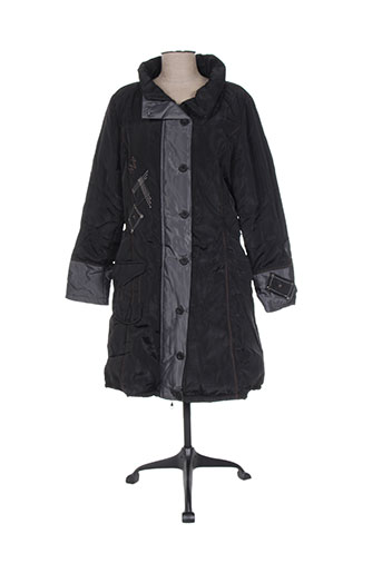 l33 manteaux femme de couleur noir