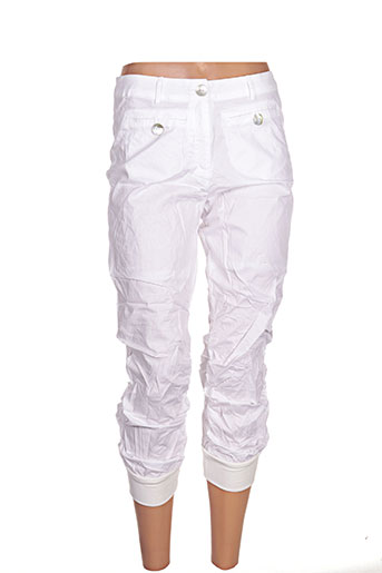 l33 pantacourts femme de couleur blanc