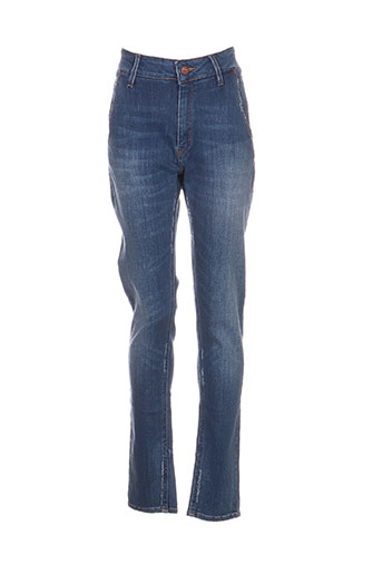 reiko jeans femme de couleur bleu