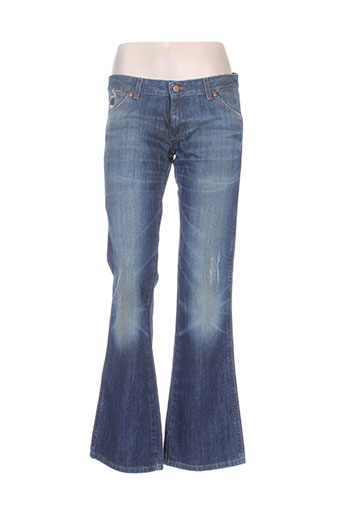 wrangler jeans femme de couleur bleu