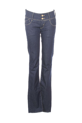 le temps des cerises jeans femme de couleur bleu