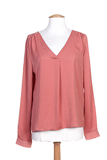 vila chemises femme de couleur orange