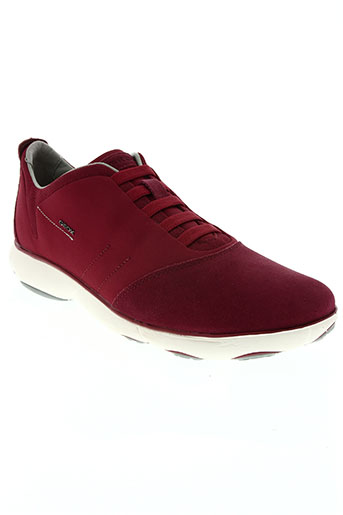 geox chaussures homme de couleur rouge