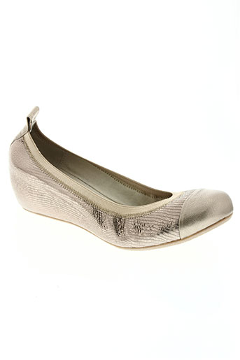coco et abricot chaussures femme de couleur jaune
