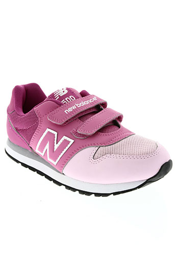 new balance chaussures fille de couleur rose