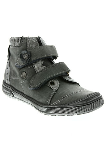 le loup blanc chaussures fille de couleur gris