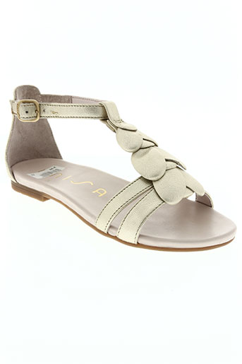 unisa chaussures fille de couleur jaune