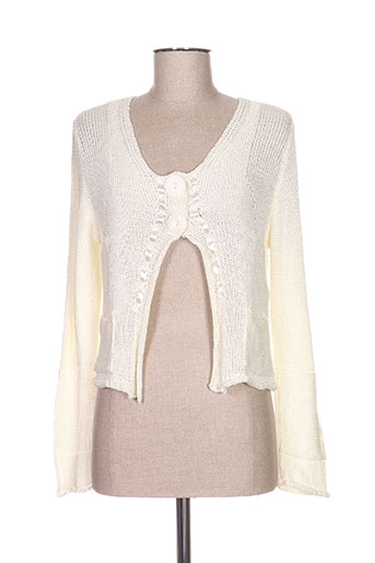 pause cafe gilets femme de couleur beige