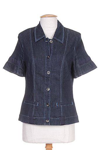 bleu de sym vestes femme de couleur bleu