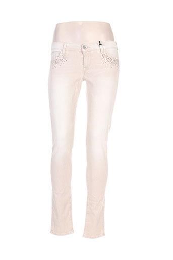 guess jeans femme de couleur beige
