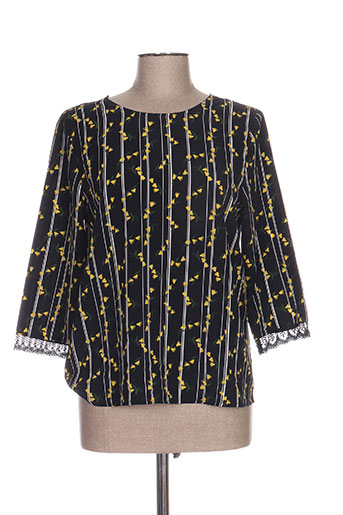 cerise blue chemises femme de couleur noir