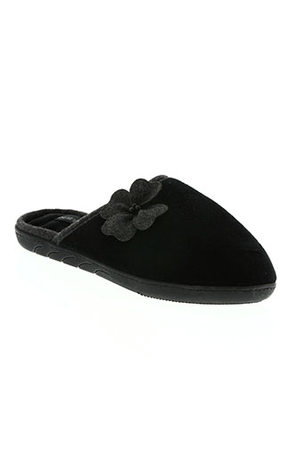 isotoner chaussures femme de couleur noir