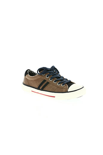 pepe jeans chaussures garçon de couleur marron