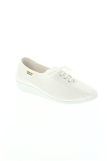 american stadium chaussures femme de couleur blanc