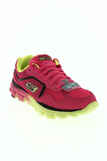 skechers chaussures fille de couleur rose