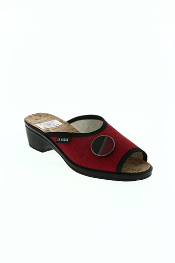 la vague chaussures femme de couleur rouge