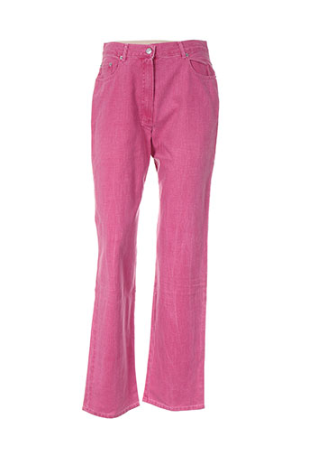 bleu de chine pantalons femme de couleur rose