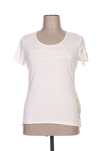 jean gabriel t-shirts femme de couleur blanc