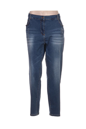 chalou jeans femme de couleur bleu