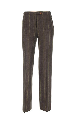 luisa cerano pantalons femme de couleur vert