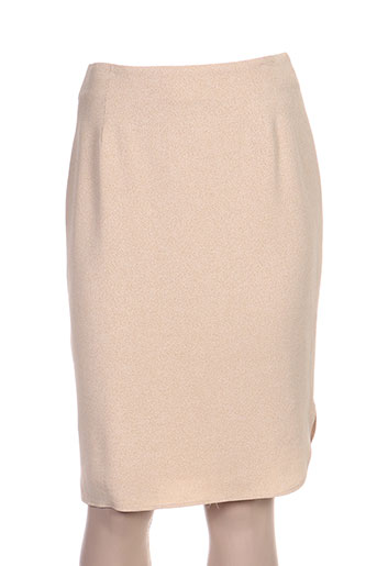 christine laure jupes femme de couleur beige
