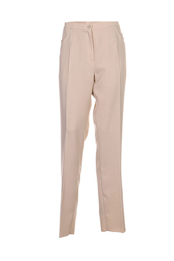 griffon pantalons femme de couleur beige