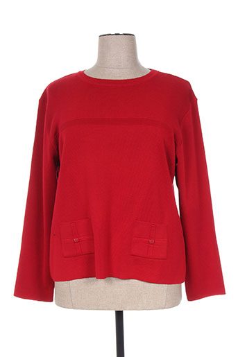 christine laure pulls femme de couleur rouge