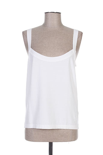 trussardi jeans chemises femme de couleur blanc