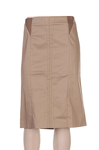 trussardi jeans jupes femme de couleur beige