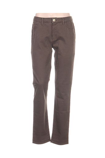 trussardi jeans pantalons femme de couleur vert