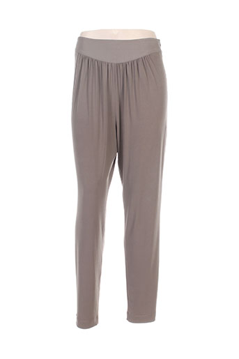 lauren vidal pantalons femme de couleur vert